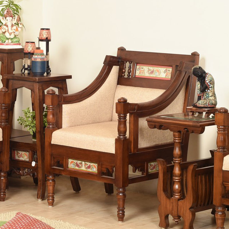Maharani Teak Wood Accent Chair
