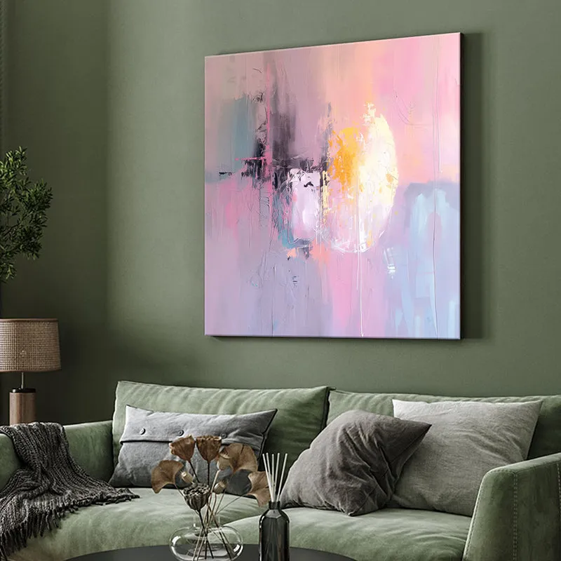 Soft-hued Abstract Wall Painting media 4