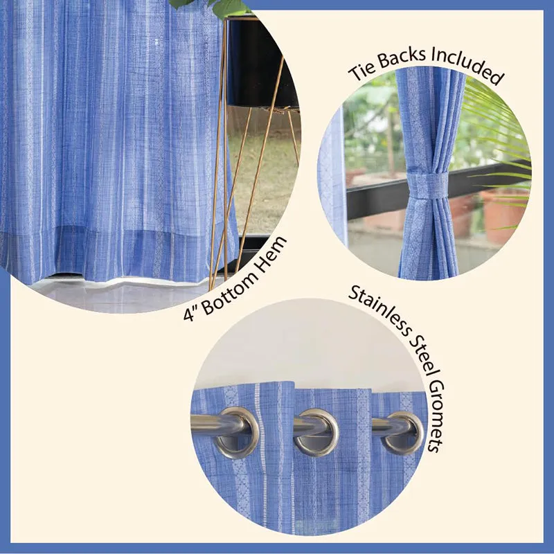 Urban Space Sigrid Curtain (Blue) - Set Of Two media 6