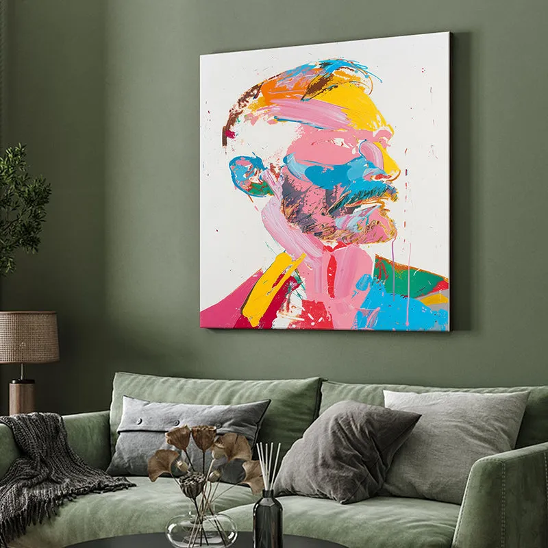 Vibrant Pop Man Wall Painting media 4