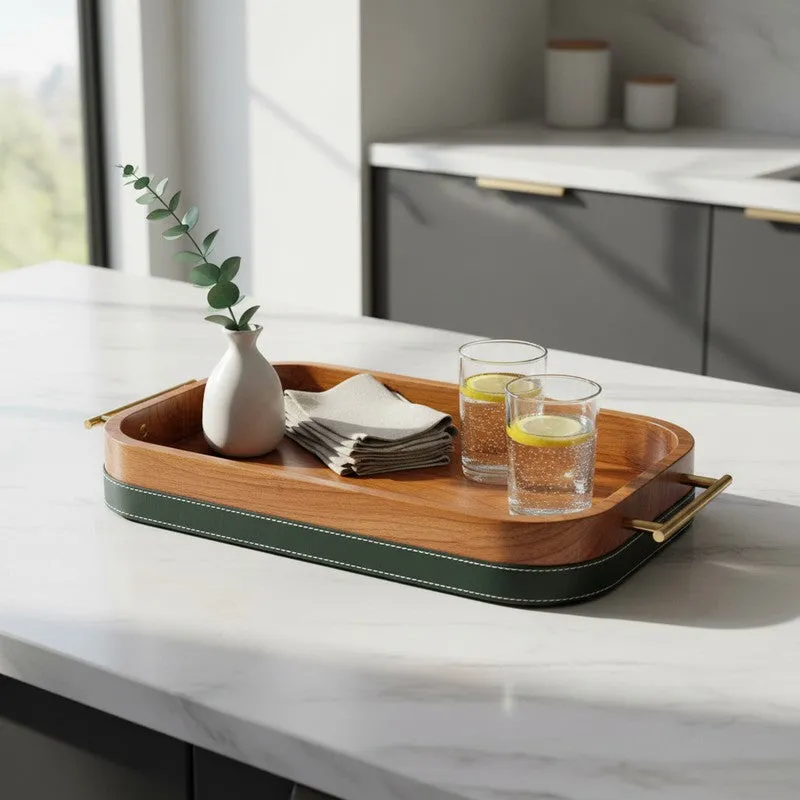 Aurelia Grain Wooden Serving Tray media 1