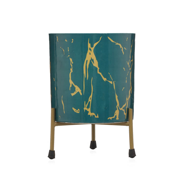 Nauko Planter With Stand (Green) - Two Piece set media 8