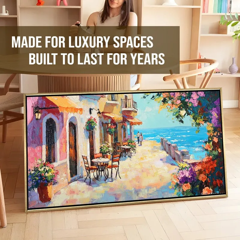 Promenade Canvas Wall Painting With Frame media 7