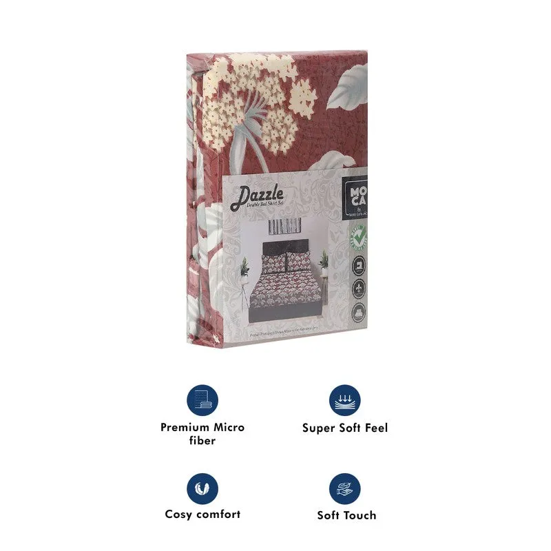 Monte Carlo Flow Garden Bedsheet (Brown) - 120 GSM media 10
