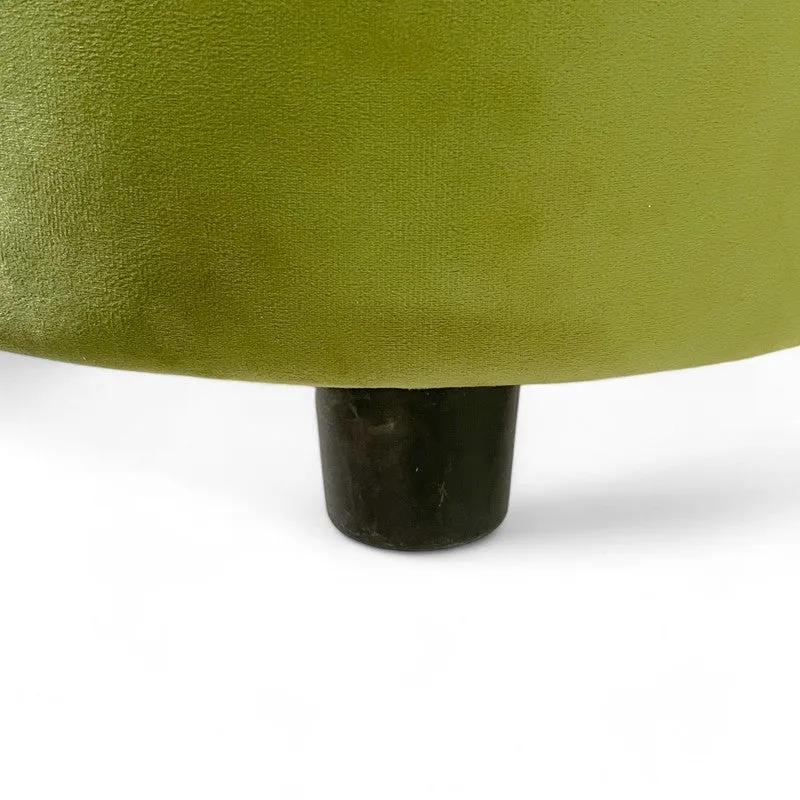 Mrixon Pine Wood Pouffe (Green) - Set Of Two media 6