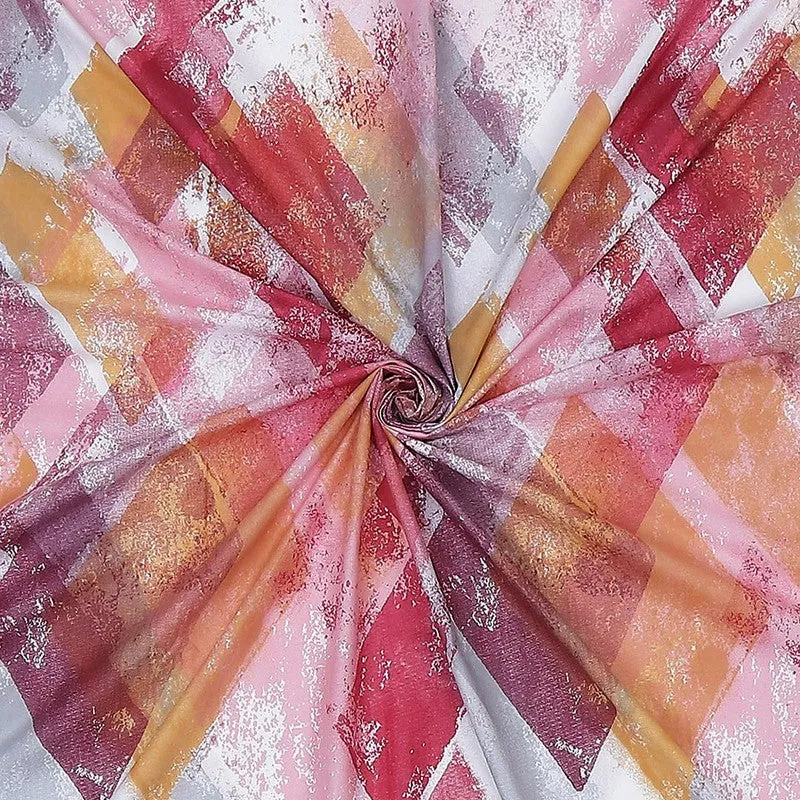 Monte Carlo Modern Muse Cotton Bedsheet (Pink) - 104 TC media 9