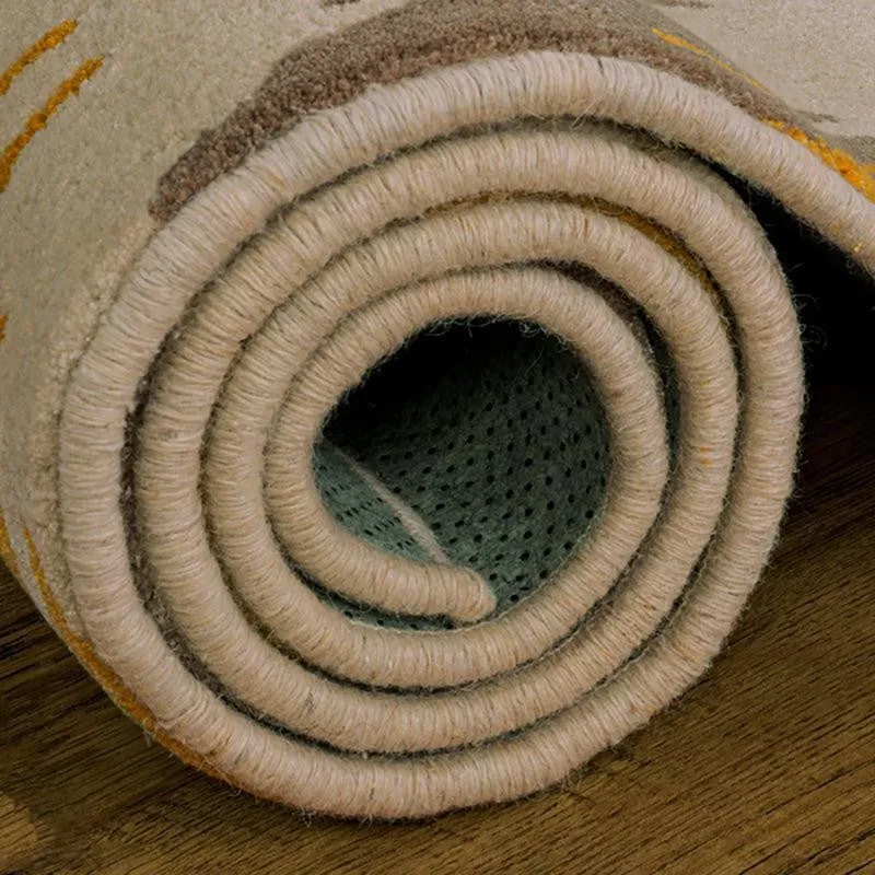 Dwalin Hand Tufted Geometric Wool & Nylon Carpet - Yellow media 7