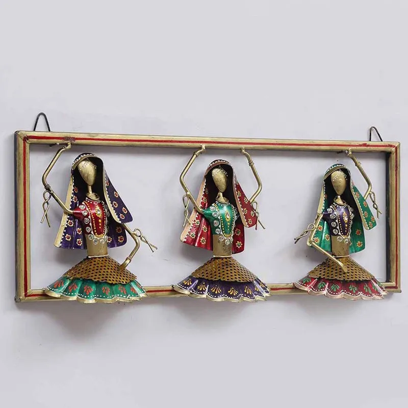 Ethnic Dancers I Iron Wall Accent media 3