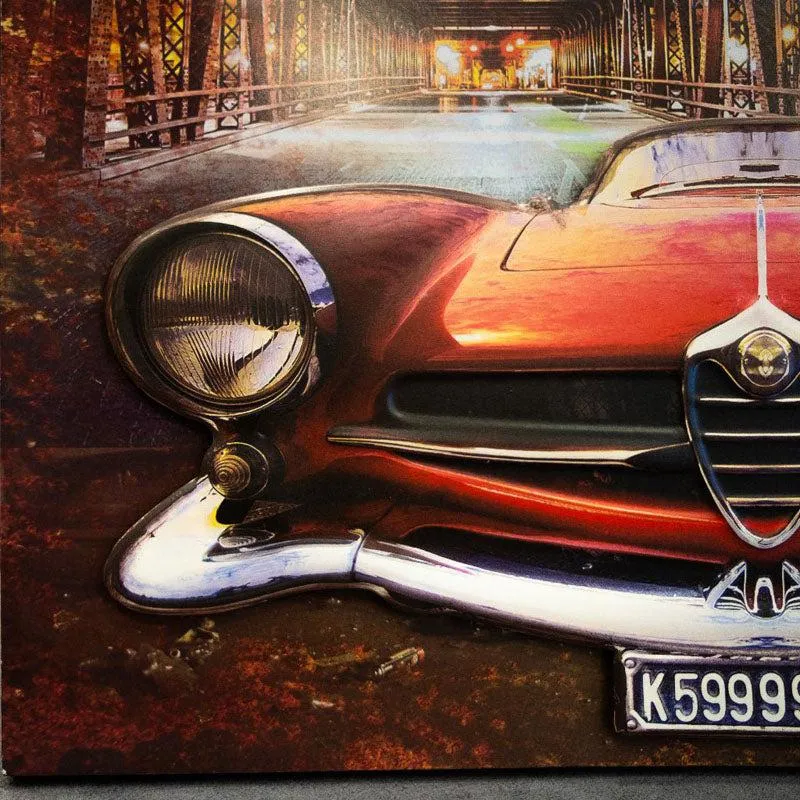 Alfa Romeo Wood & Metal Wall Accent media 4