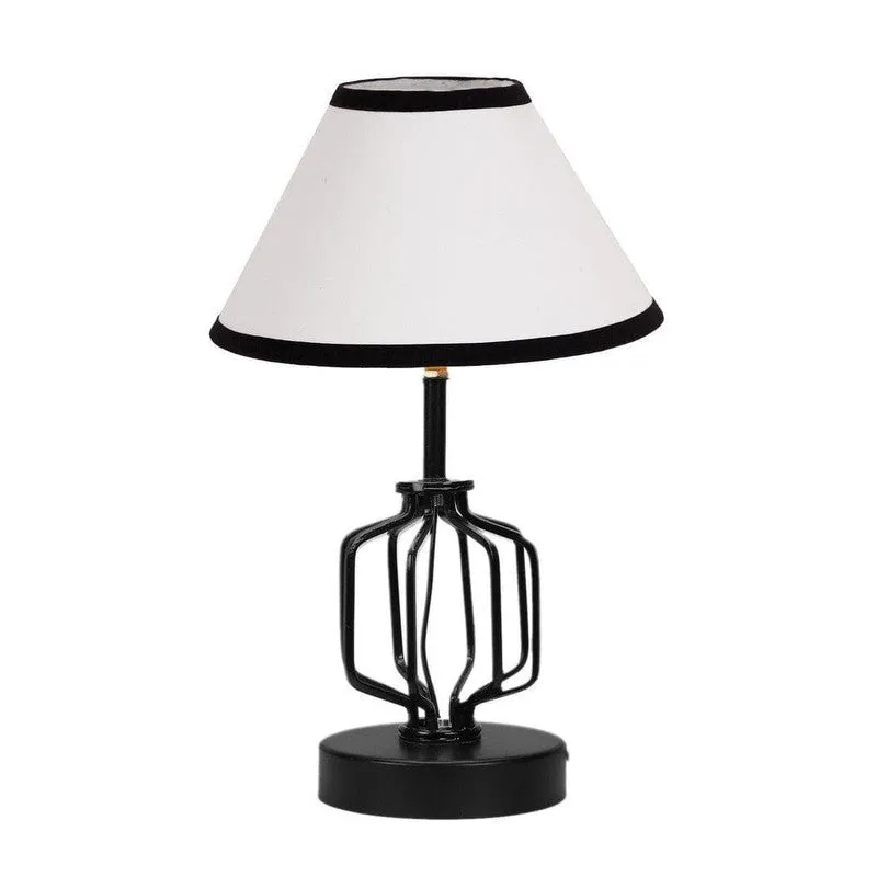 Cosmo Metal & Fabric Table Lamp - White,Black media 3