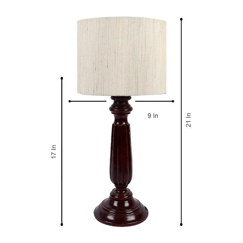 Sorar Bona Fabric Table Lamp - Beige,Brown media 6