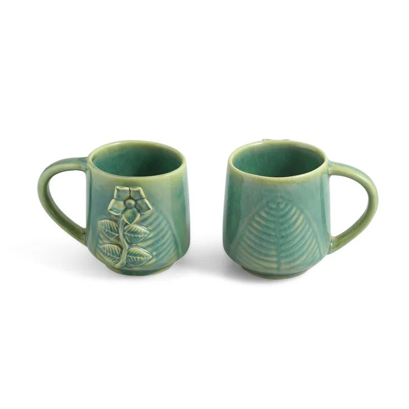 Sage Ceramic Coffee Mug (330 mL Each) - Set Of Two media 3