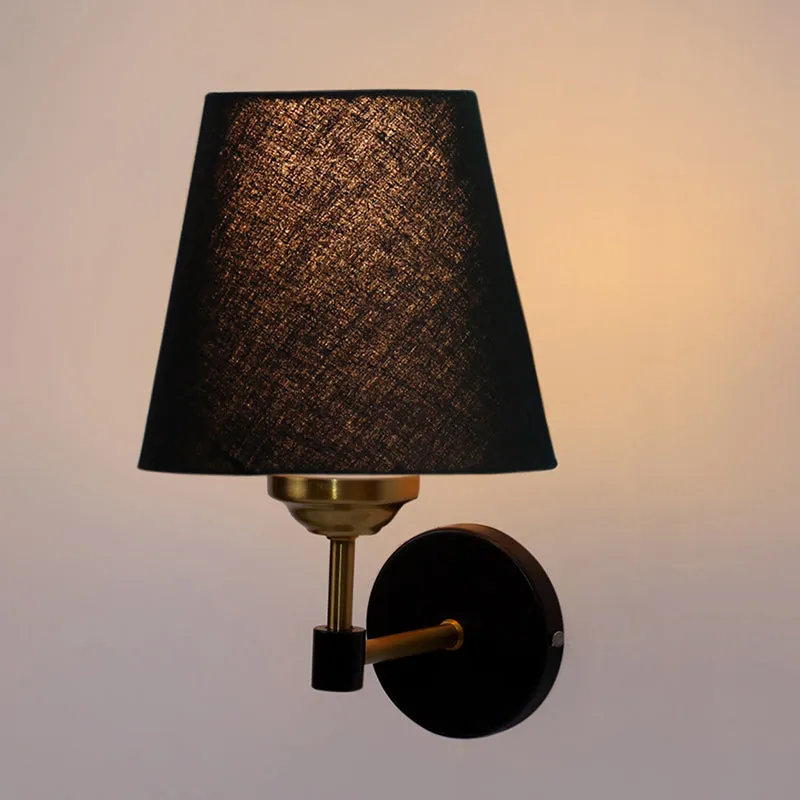 Aquilon Steel & Cotton Wall Lamp - Black media 4