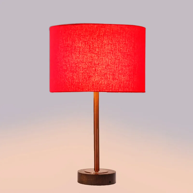 Cotin I Rodin Wooden Table Lamp - Red,Copper,Brown media 5