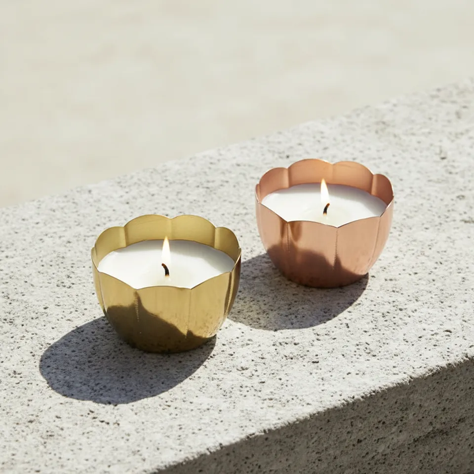 Phool Vanilla Scented Festive Tealight Candle - Set Of Two media 1