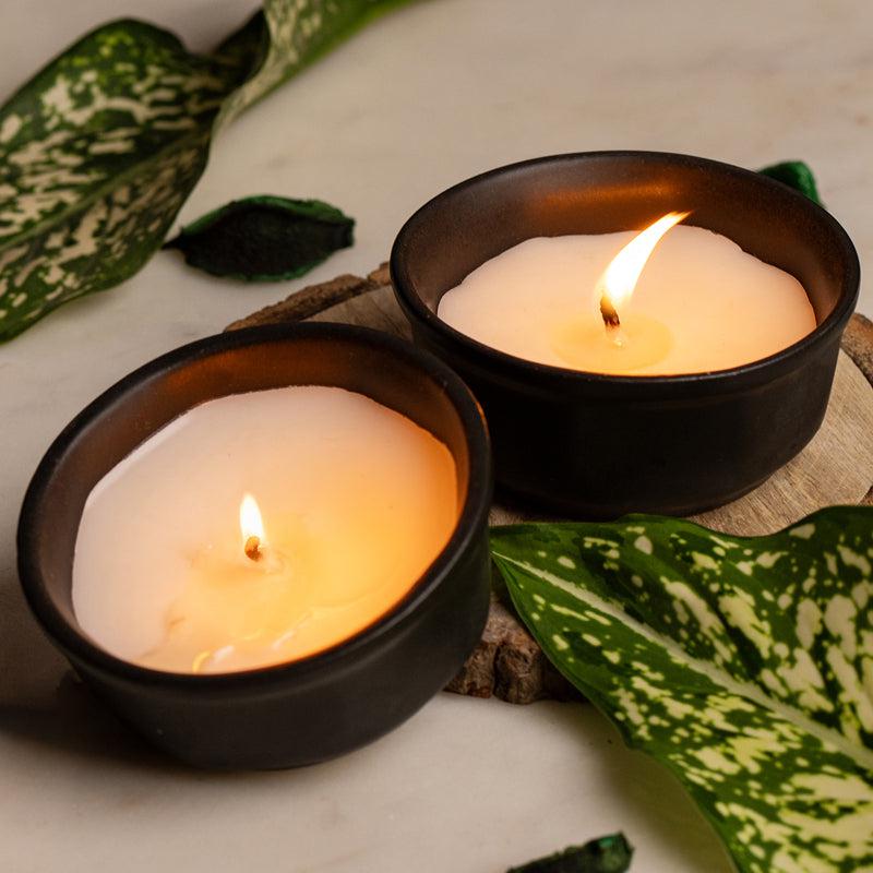 Amy Jasmine Scented Candle - Set Of Two media 3