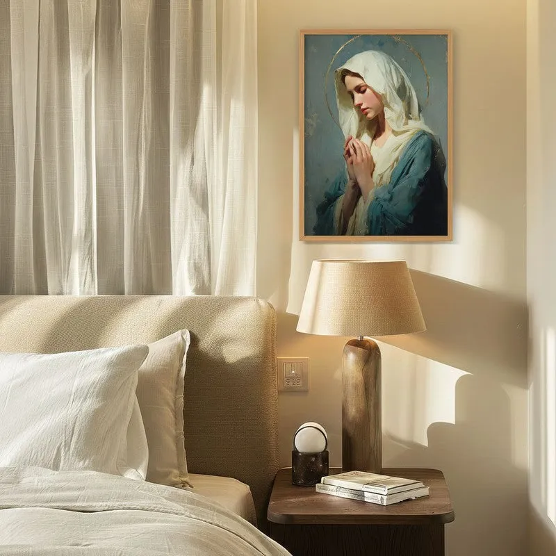 Grace in Devotion I Archival Paper Wall Painting With Brown Frame media 4