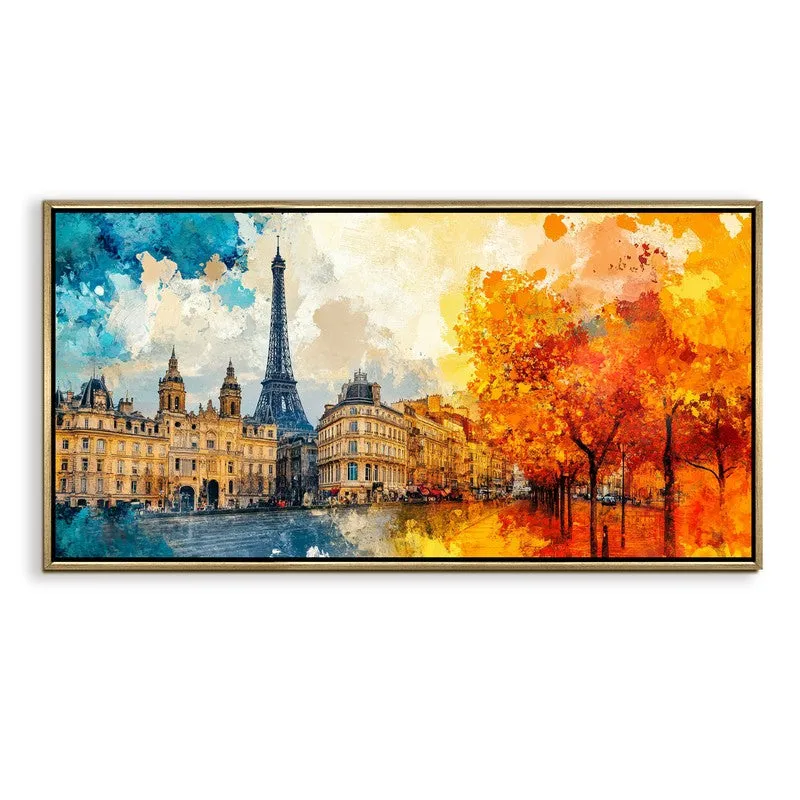 Echoes of Autumn Canvas Wall Painting With Frame media 3
