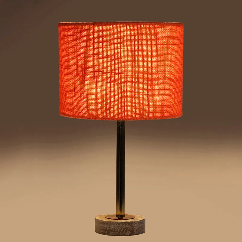 Sienna I Rodin Wooden Table Lamp - Orange,Gold,White media 6