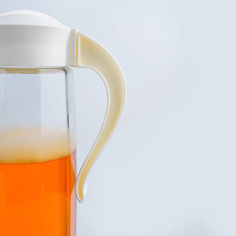 Domana Fersha Transparent Jug With Lid (White) - 1600 ML media 5
