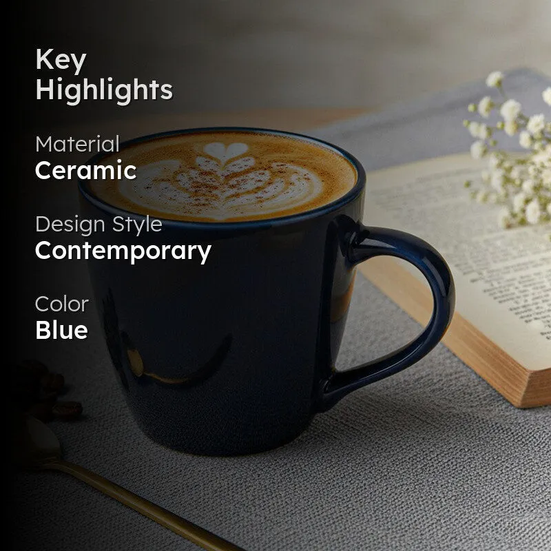 Karvaa Ceramic Coffee Mug (Royal Blue) - 350 mL media 2