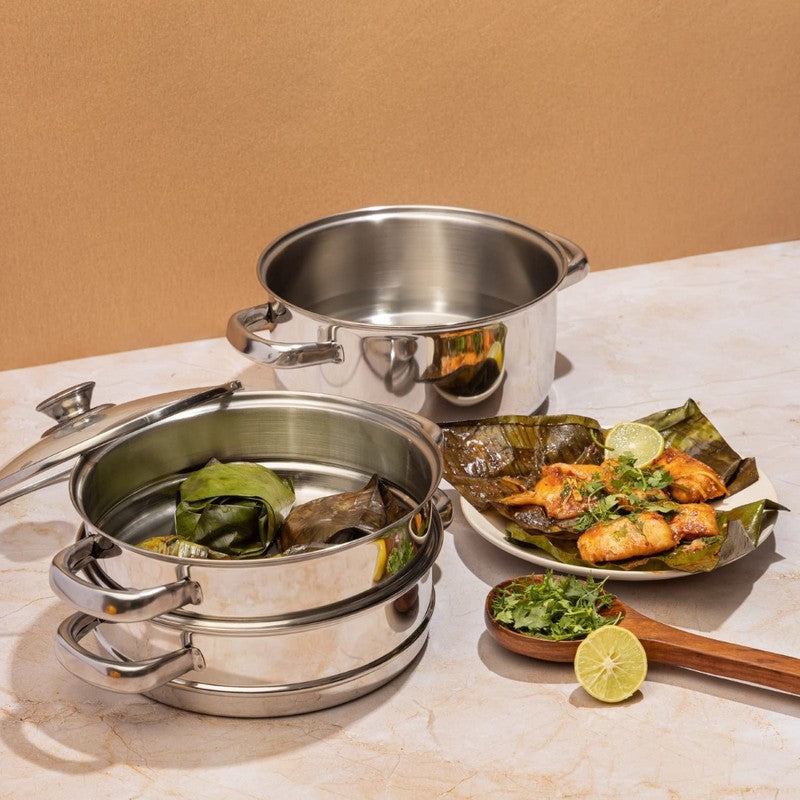 Vinod Clyra 3 Tier Stainless Steel Steamer media 3