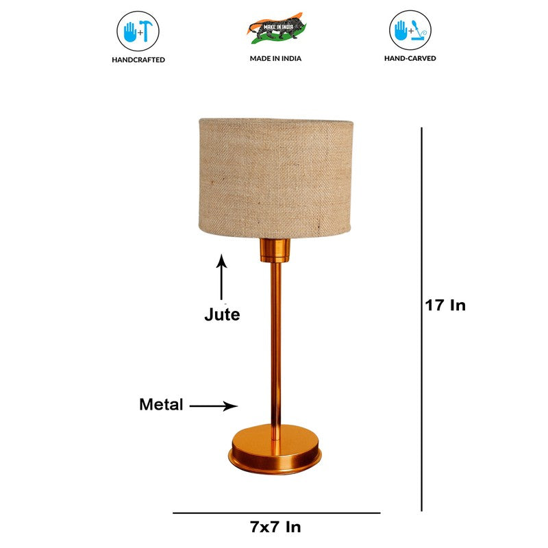 Kavira Zylo Metal Table Lamp - Beige media 8