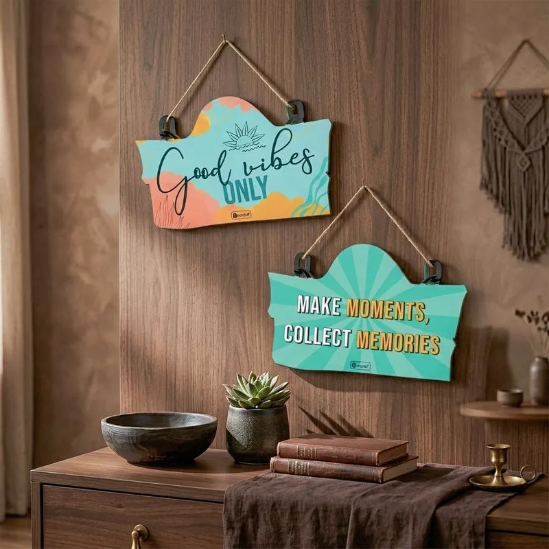 My Home My Rules Wooden Wall Accent - Set Of Two media 3