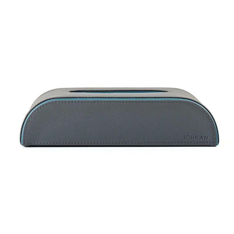 Tisca Curve Faux Leather Tissue Box - Grey media 4