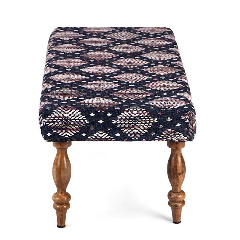 Dexio Sheesham Wooden Bench - Blue media 5