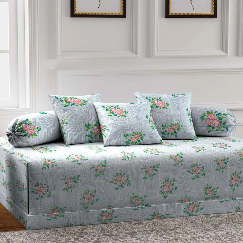 Posara Printed Diwan Set - Six Piece Set media 3