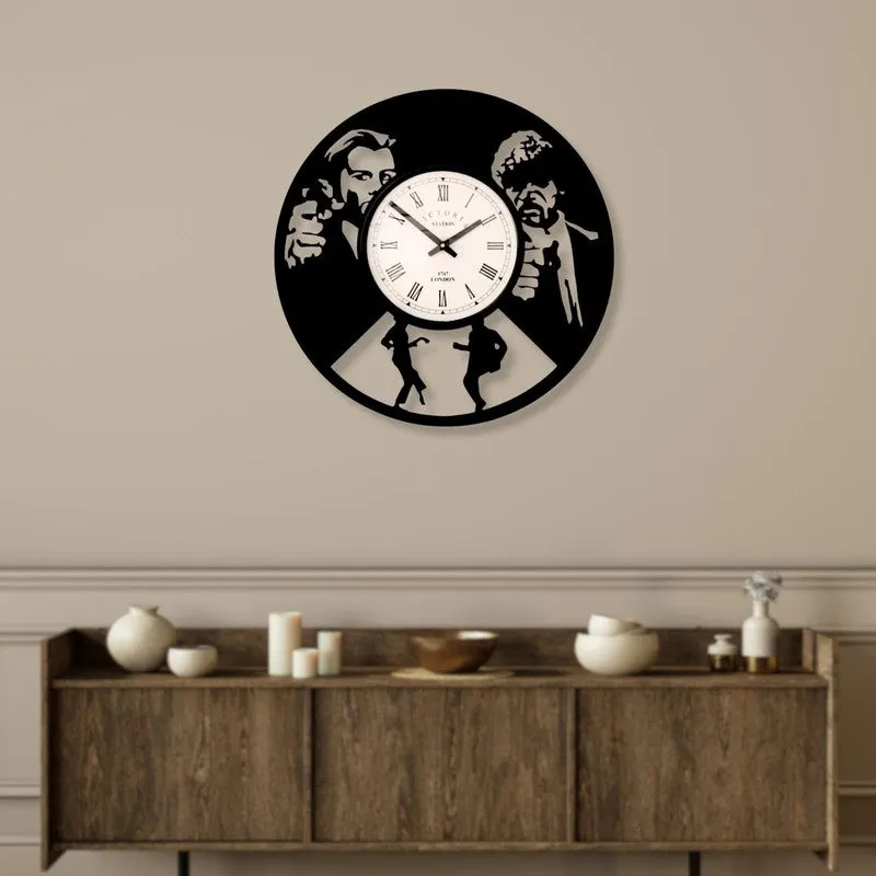 Buddy Steel Analog Wall Clock - Black media 3
