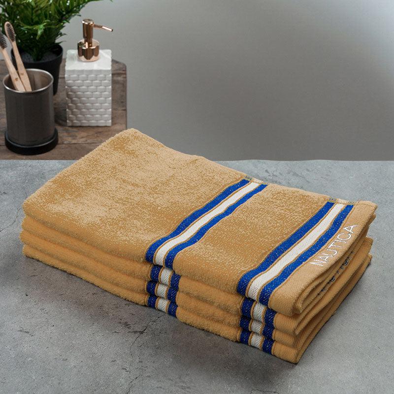 Nautica Dove Dual Down Cotton Hand Towel (Beige) - Set Of Four media 4