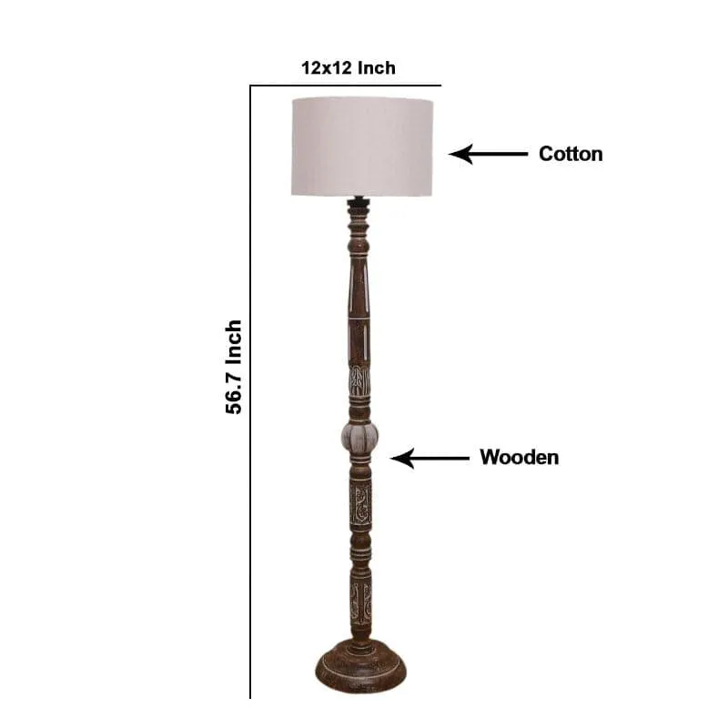 Colton Dona Floor Lamp - Grey media 5