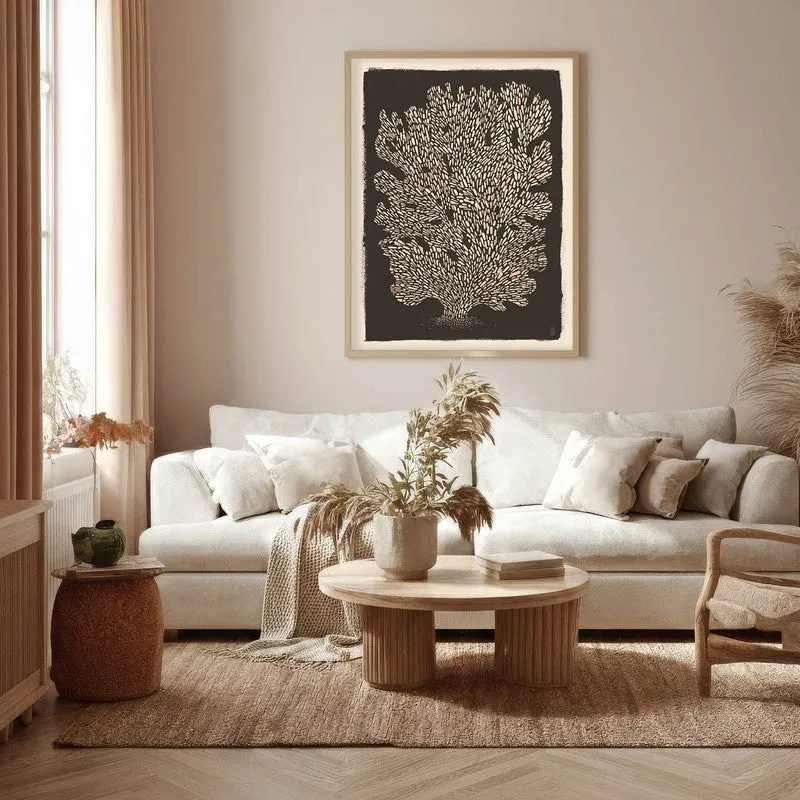 Tree of Life Illustration Canvas Wall Painting With Brown Frame media 6