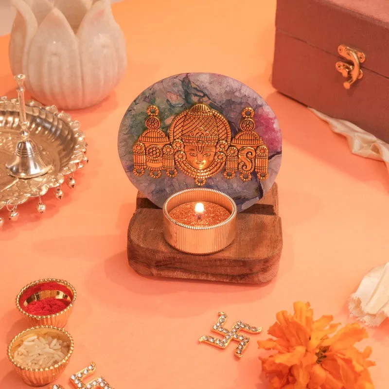 Eternal Shree Lord Venkateshwara Tealight Candle Holder media 3