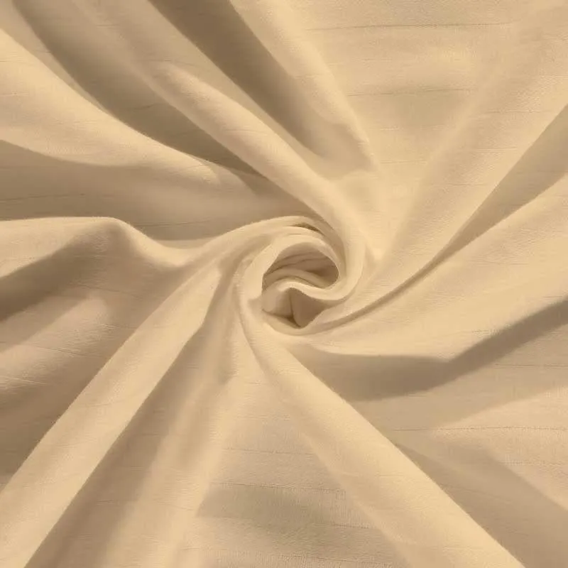 Cora Stripe Microfiber Bedsheet (Beige) - 130 GSM media 3