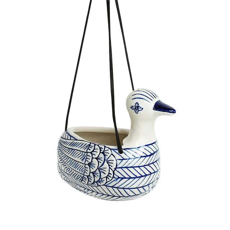 Indigo Chevron Duch Planter media 5