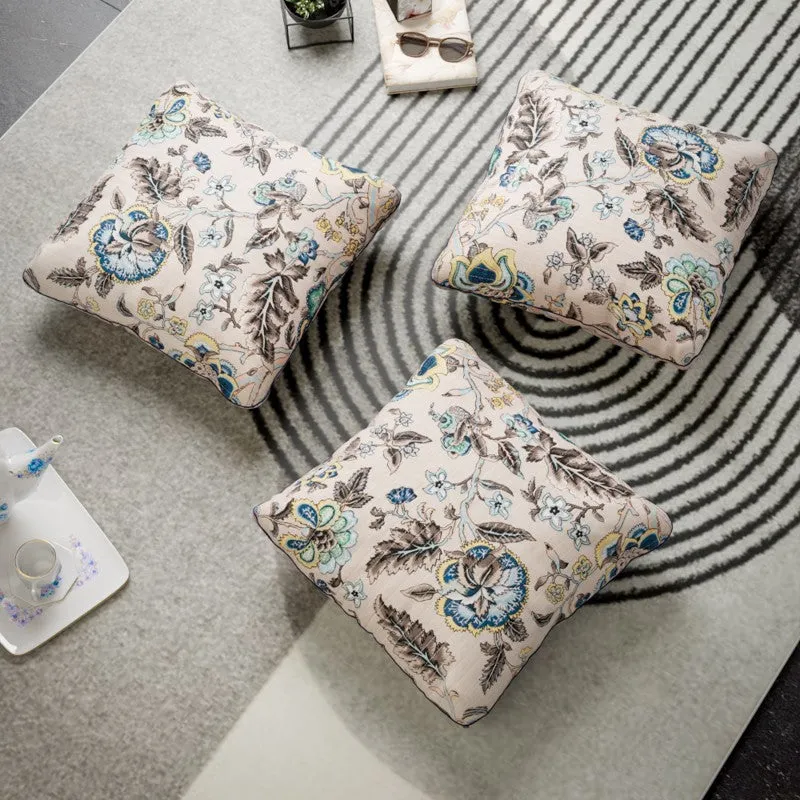 Petal Gardenia Cotton Cushion Covers - Set Of Three media 4
