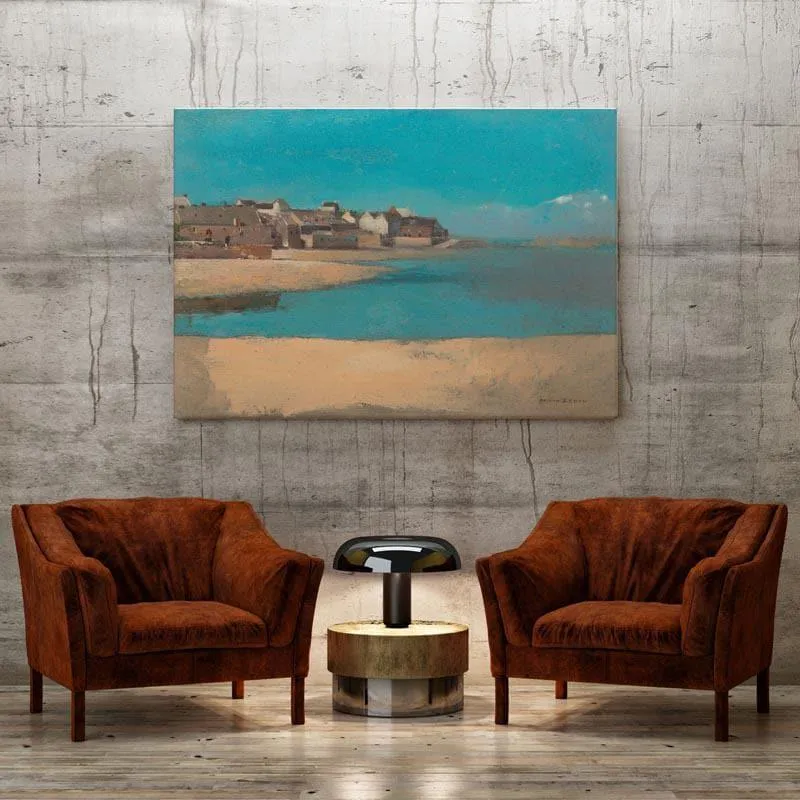 Village - The Sea Canvas Painting - Odilon Redon - Gallery Wrap media 3