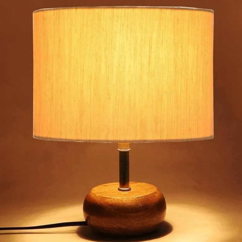 Pebble Fabric Table Lamp - Beige media 5