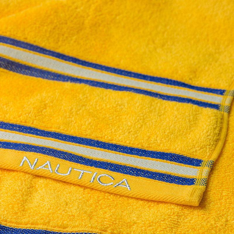 Nautica Dove Down Cotton Face Towel (Yellow & Blue) - Set Of Eight media 6