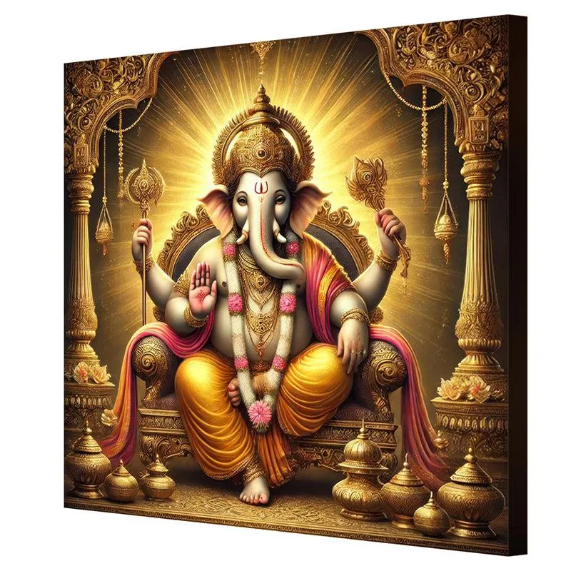 Dhoomaketu Vinayaka Wall Painting media 6