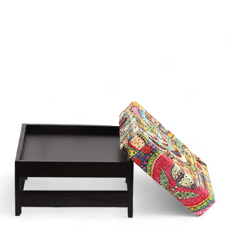 Nexon Sheesham Wooden Bench with Cushions (Multicolor) - Four Piece Set media 5