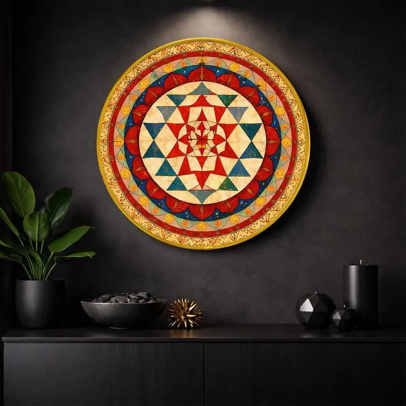 Geometric Mandala Paper Wall Art media 1
