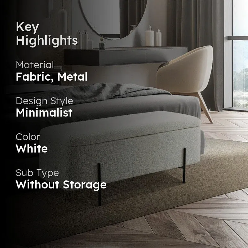 Santrell Bench - White media 2
