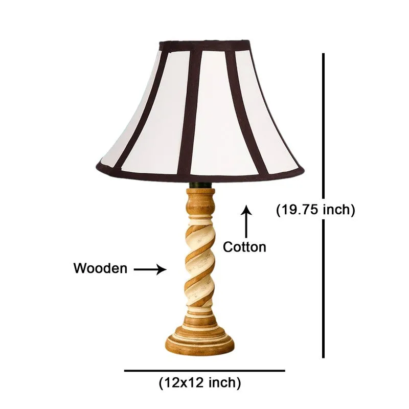 Modera Airo Wooden Table Lamp - White media 8