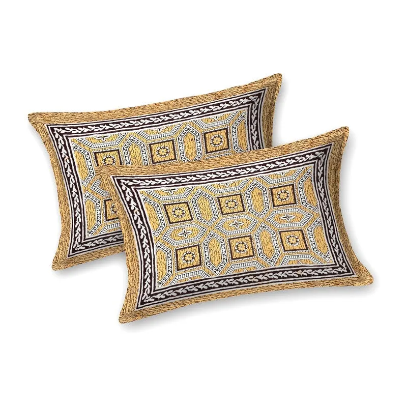 Geoor Cotton Bedsheet (Rust) - 240 TC media 4