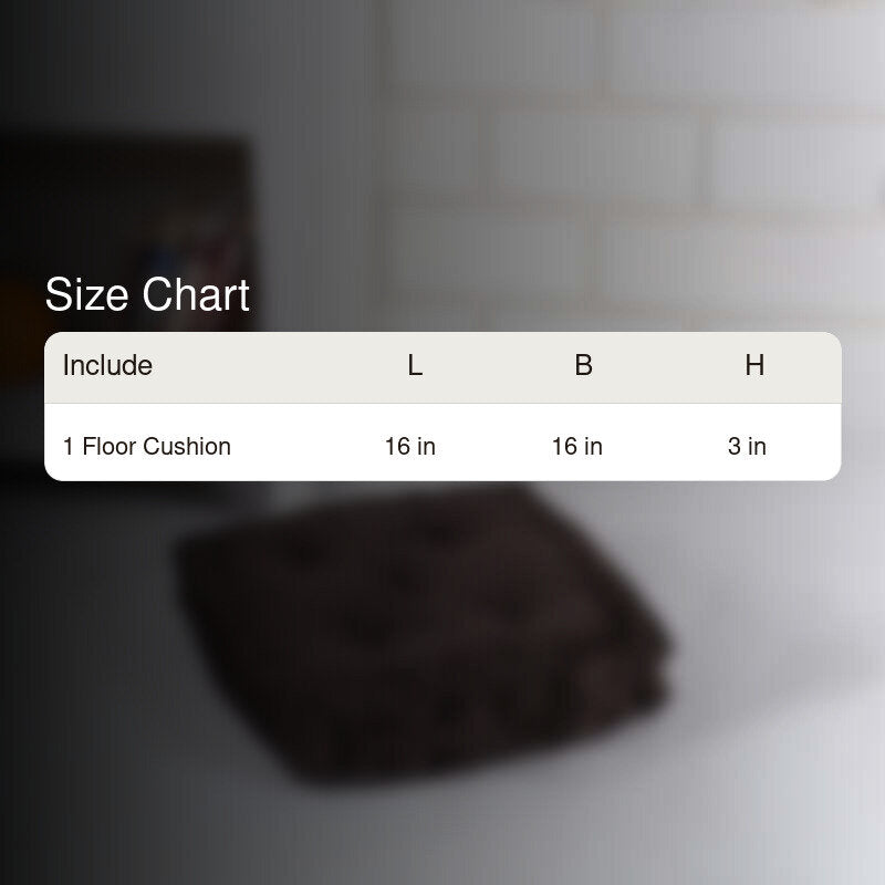 Roe Velvet Floor Cushion - Brown media 5