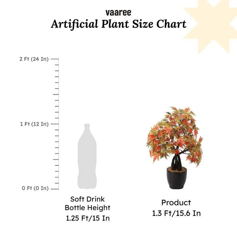 Artificial Multicolor Maple Bonsai Plant With Ceramic Pot - 1.3 Feet media 6